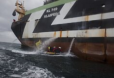 „Greenpeace“ aktyvistų protestas