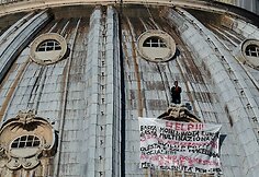 Italijos verslininko protestas