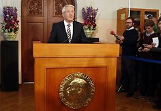 Nobelio taikos komiteto vadovas Thorbjornas Jaglandas