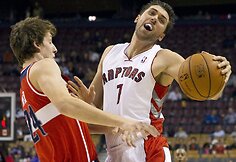 Janas Vesely ir  Andrea Bargnani