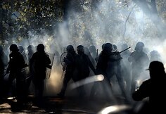 Demonstrantai Italijoje susirėmė su policija