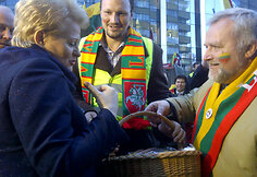 Dalia Grybauskaitė Briuselyje susitiko su ūkininkais