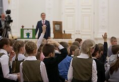 Kalėdų eglutės įžiebimas prezidentūroje