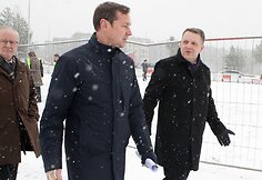 Vilniaus meras Artūras Zuokas ir Susisiekimo ministras Eligijus Masiulis