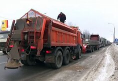 190 kilometrų transporto kamštis Rusijoje
