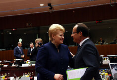 Dalia Grybauskaitė ir Franois Hollande'as