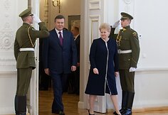 Viktoras Janukovyčius ir Dalia Grybauskaitė