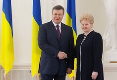 Viktoras Janukovyčius ir Dalia Grybauskaitė
