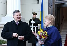 Viktoras Janukovyčius ir Dalia Grybauskaitė