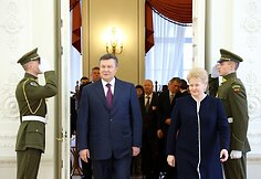 Viktoras Janukovyčius ir Dalia Grybauskaitė