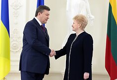 Viktoras Janukovyčius ir Dalia Grybauskaitė