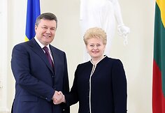Viktoras Janukovyčius ir Dalia Grybauskaitė