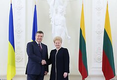 Viktoras Janukovyčius ir Dalia Grybauskaitė