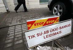Rezervuota stovėjimo aik&scaron;telė prie Ūkio banko Kaune