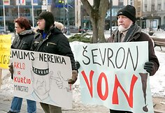 Protestas prie&scaron; skalūninių dujų paie&scaron;ką Lietuvoje