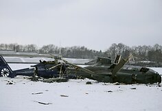 Sudužęs Vokietijos policijos sraigtasparniai