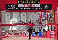 Etiopijos bėgikas Yukiko Akaba pirmasis fini&scaron;avo Londono maratone