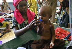 Gydomas nusilpęs vaikas