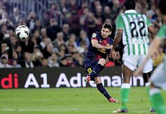 Lionelio Messi smūgis