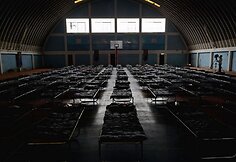 Evakuacijos centre paruoštos lovos