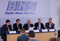 I&scaron; kairės: Paulius Baltokas, Martynas Kriaučiūnas, Dainius Povalkis, Sergejus Muravjovas ir Ainius La&scaron;as