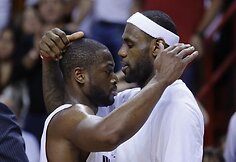 Dwyane'as Wade'as ir LeBronas Jamesas