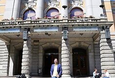 Oskaras Koršunovas prie Oslo nacionalinio teatro