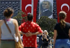 Tylus protestas Turkijoje