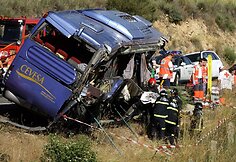 Autobuso avarija Ispanijoje