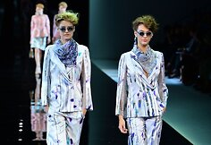 &bdquo;Giorgio Armani&ldquo; kolekcijos pristatymas Milane