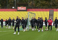 Lietuvos futbolo rinktinės treniruotė