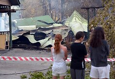Australijoje sudegęs namas