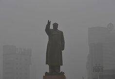 Mao Zedongo statula Liaoningo mieste