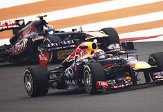Danielis Ricciardo ir Markas Webberis (priekyje)