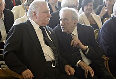 Lechas Walesa ir Tadeuszas Mazowieckis
