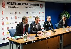Spaudos konferencija dėl 2014-ųjų pasaulio ledo ritulio čempionato Lietuvoje