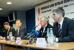 Spaudos konferencija dėl 2014-ųjų pasaulio ledo ritulio čempionato Lietuvoje