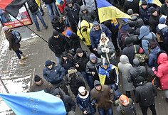 Protestuotojai Kijeve