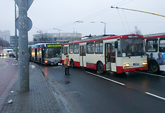 Autobuso ir troleibuso avarija Vilniuje