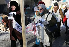 Protestuotojai Kijeve