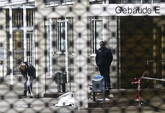 Frankfurte prie teismo buvo nušautas žmogus