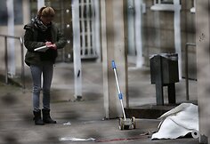 Frankfurte prie teismo buvo nušautas žmogus