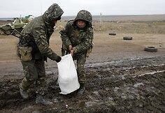 Ukrainos kariai prie Rusijos sienos