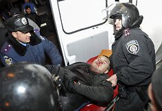 Donecke sužeistas protestuotojas