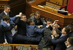 Muštynės Ukrainos Aukščiausioje Radoje