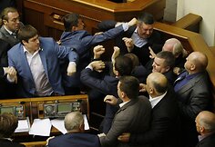 Muštynės Ukrainos Aukščiausioje Radoje