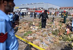 Pakistane, turguje nugriaudėjo sprogimas
