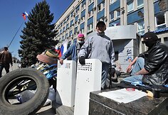 Prorusi&scaron;ki protestuotojai Luhanske