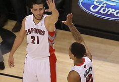 Greivis Vasquezas ir DeMaras DeRozanas