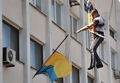 Prorusi&scaron;kas aktyvistas Mariupolio mieste